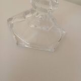 Glass candle holder