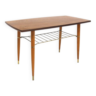 Scandinavian teak coffee table, Sweden, 1950.