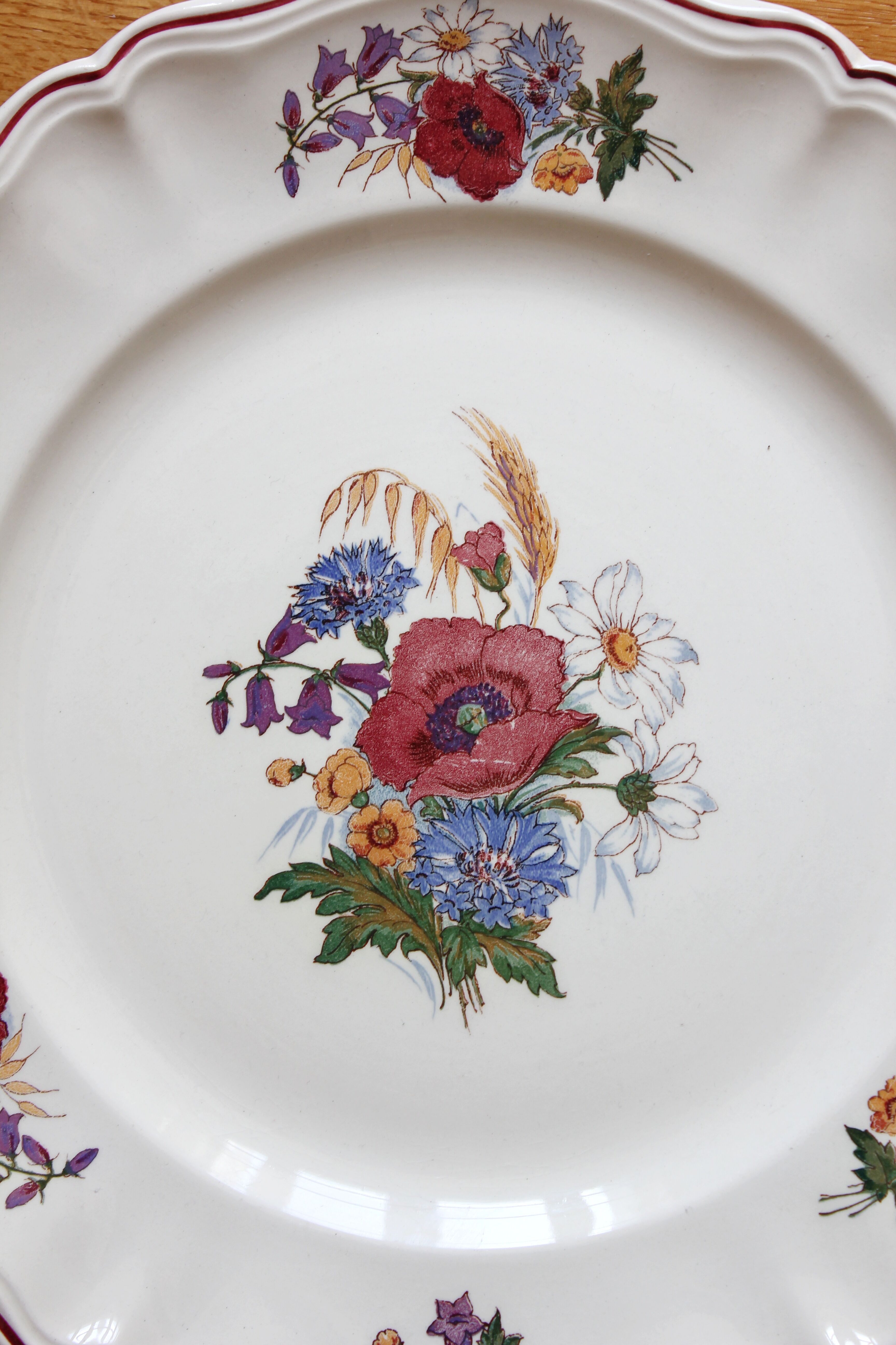 Round earthenware dish "Agreste" Sarreguemines