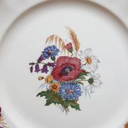 Round earthenware dish "Agreste" Sarreguemines