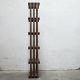 Vintage wooden column bookcase shelf