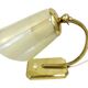 Art Déco/Modernist desk lamp, Germany, 1950s, brass and glass shade