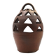 Impressive ceramic candlestick lantern, 1970s stoneware.