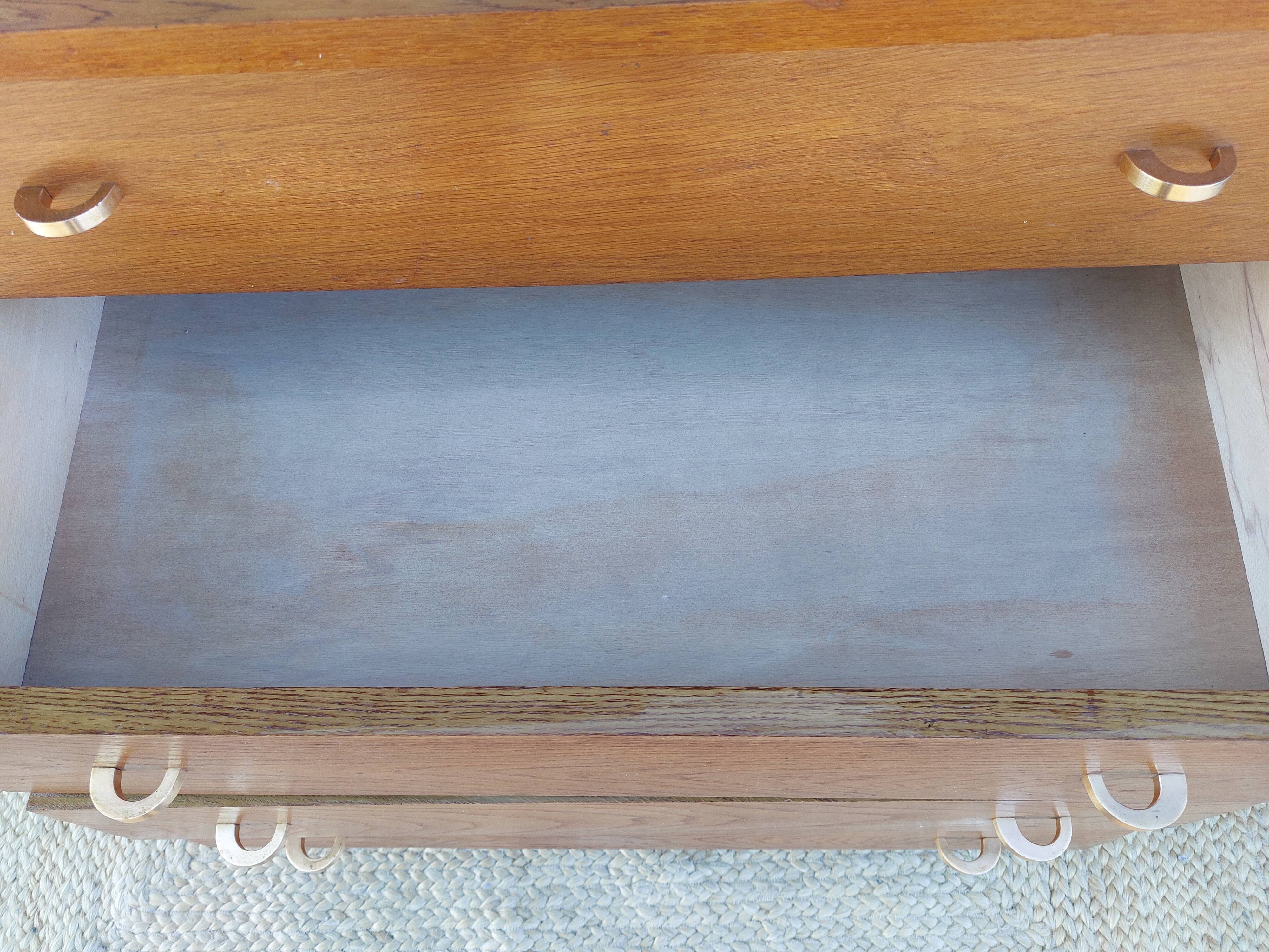 chest of drawers with compass feet, 1960s-1970s