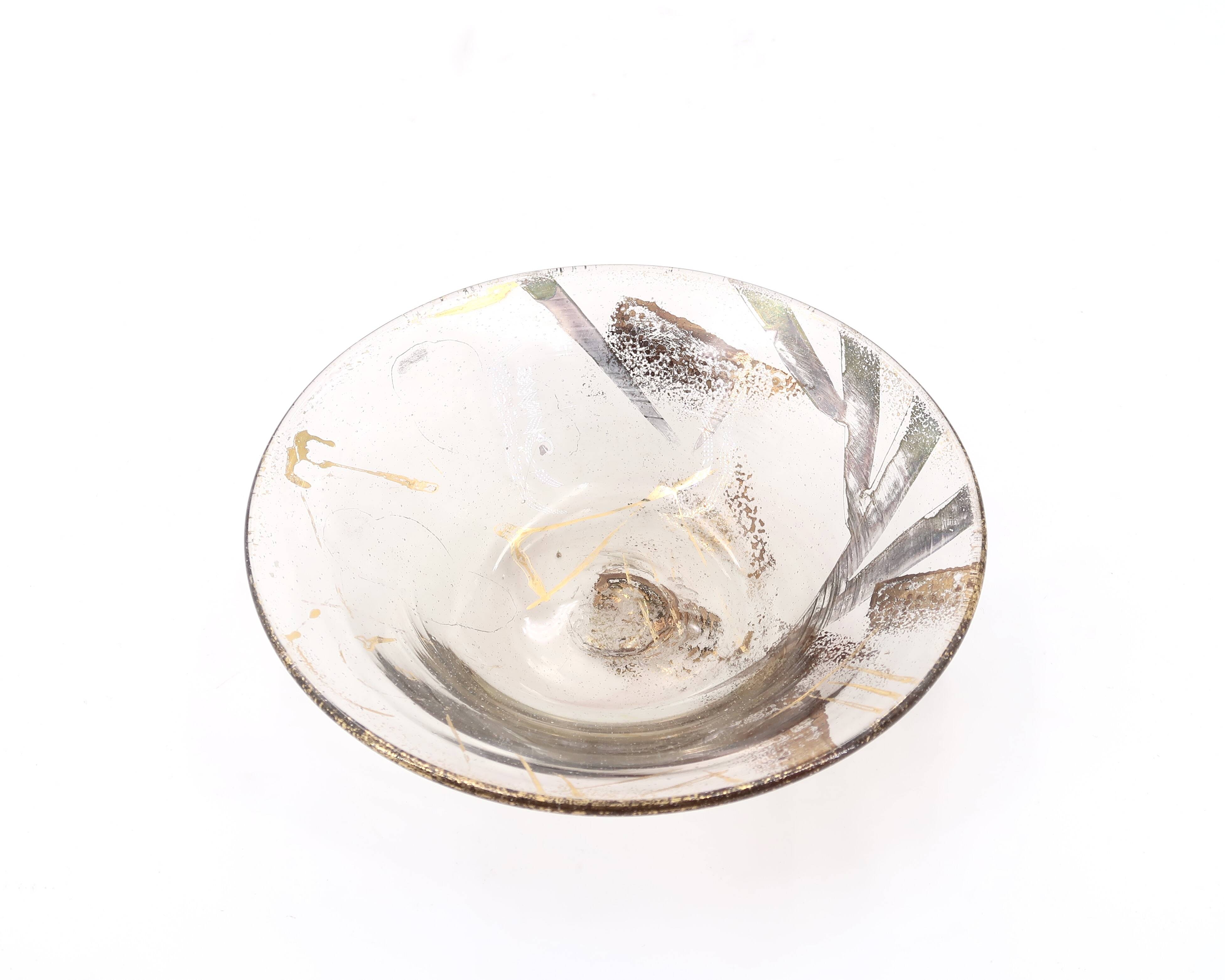 Glass pocket emptier by Jean Paul van Lith, Biot, 1980s