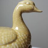 Small vintage terrine GEO from the 50s-60s, beige ceramic duck.