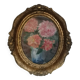Bouquet de fleurs en medaillon