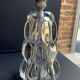 Schneider Glassworks - Important Lamp Foot - Molded Crystal - Conical with Godrons