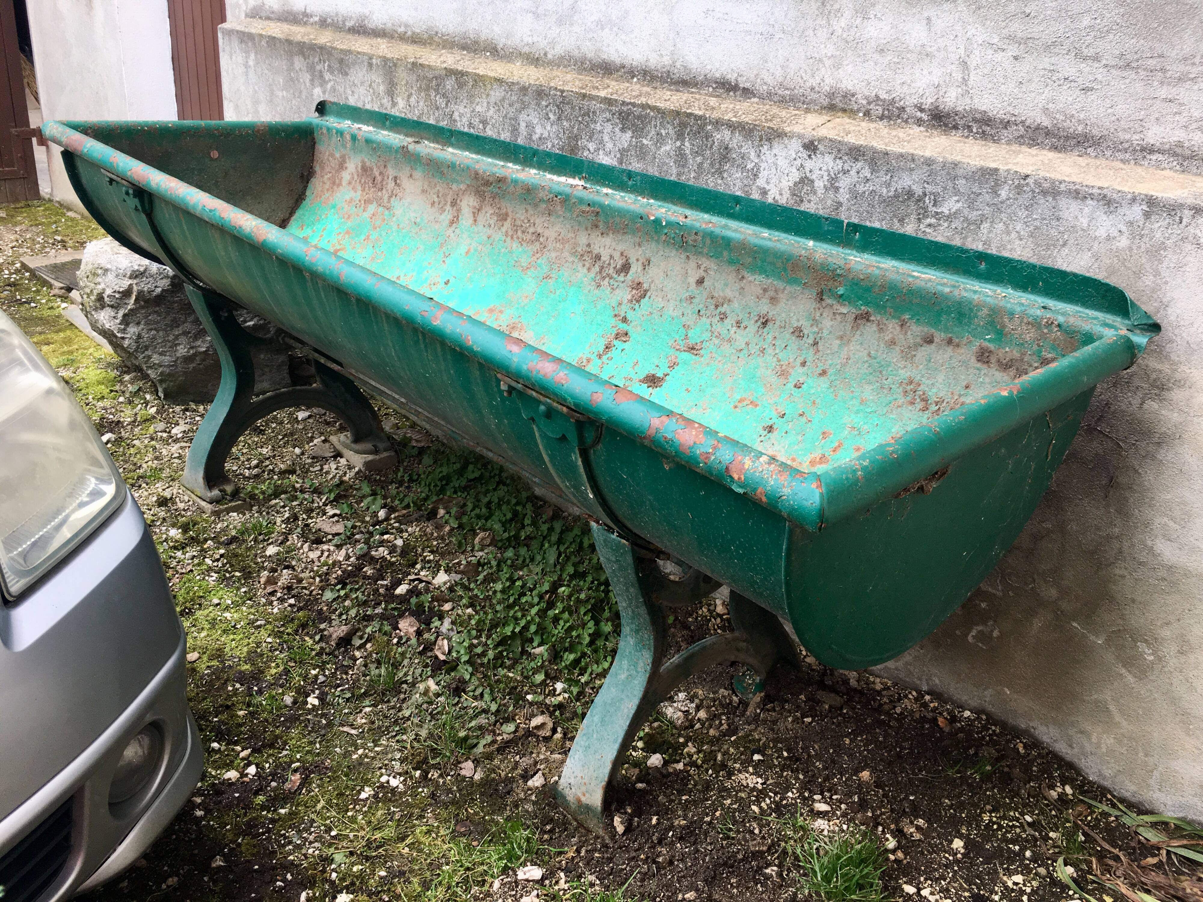 Large industrial gardener on feet