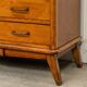 Vintage Scandinavian chest of drawers in solid oak, 1960s.