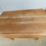 Cherry wood shuttered table.