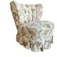 Vintage floral patterned cocktail chairs/armchairs