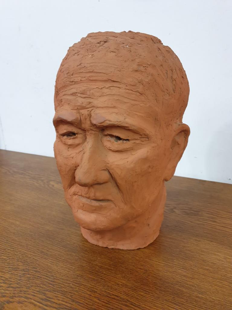 Sculpture man's head