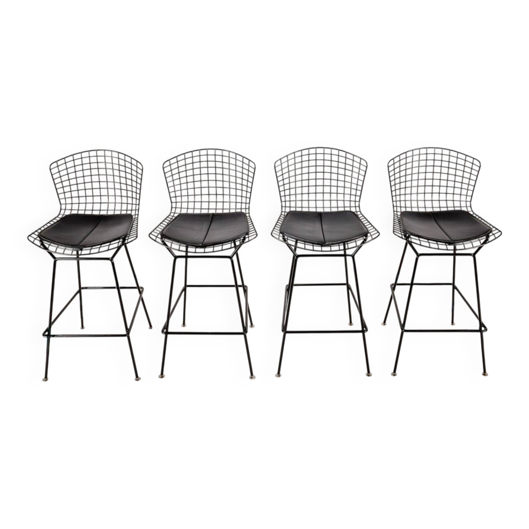 Set of 4 barstools by Harry Bertoia for Knoll, 1980