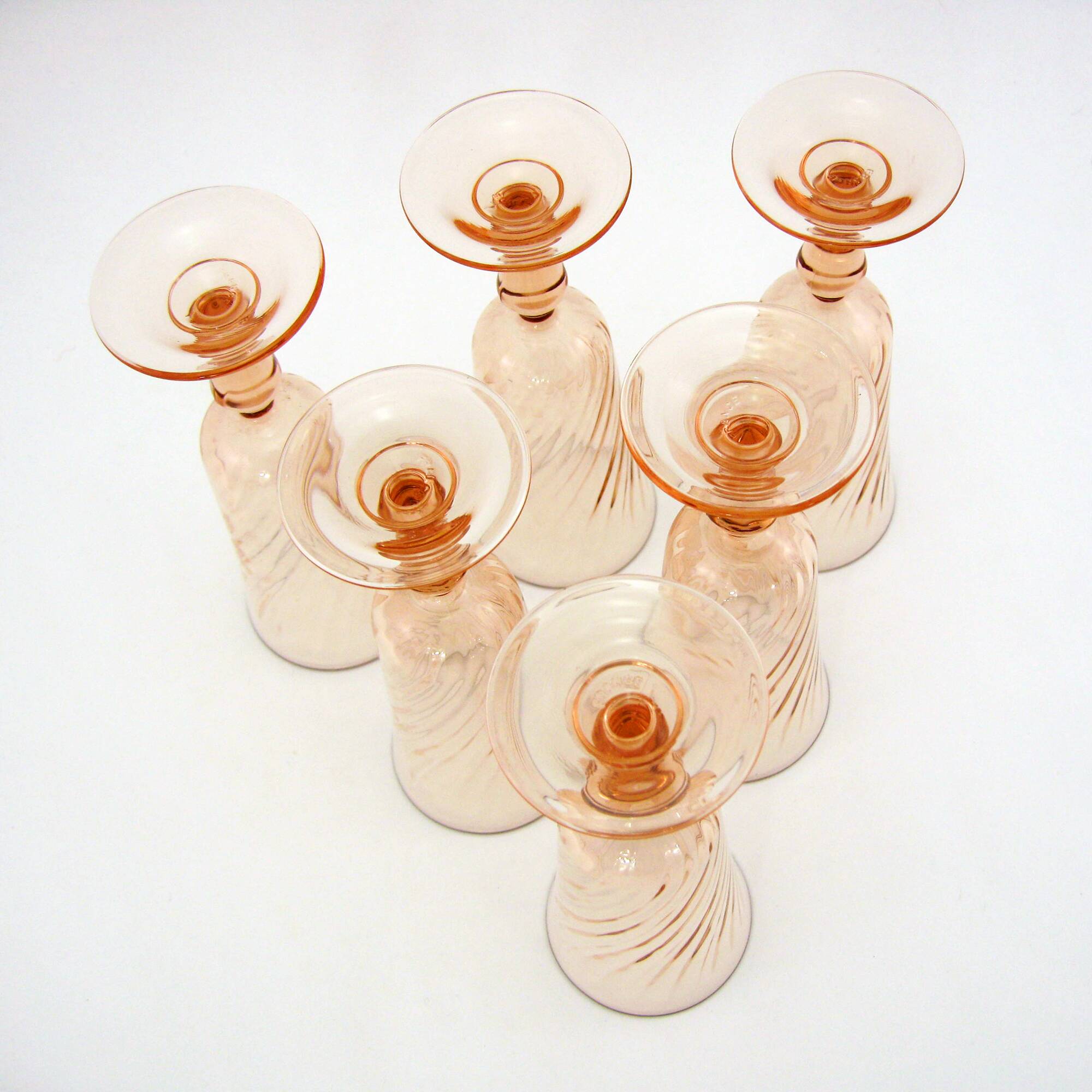 Lot 6 Assiettes creuses rose ROSALINE service ARCOROC LUMINA