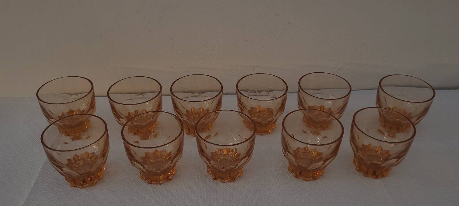 50's glasses art deco line