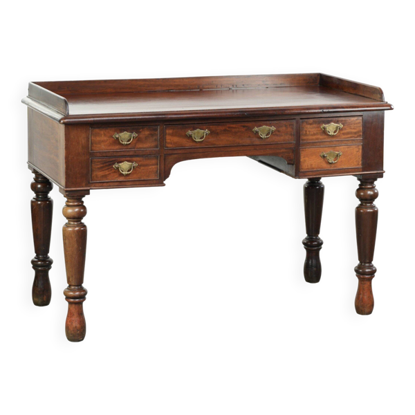 Élégant bureau / table d'écriture anglaise antique du milieu du XIXe siècle
