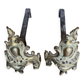 Paire de chenets anciens