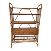 Étagère en rotin – Années 1960