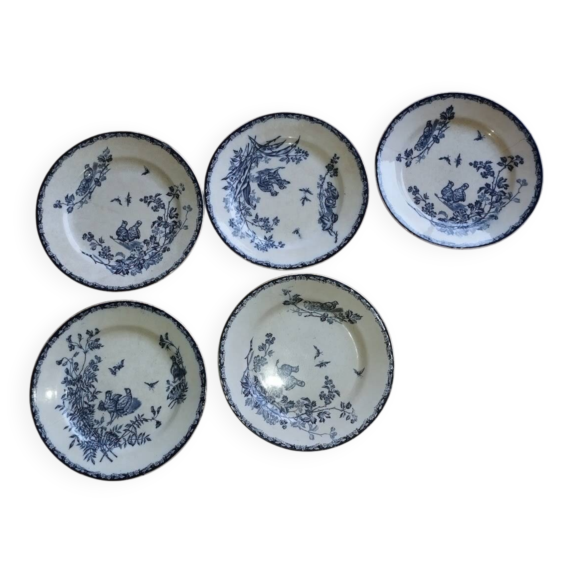 Flat Plates “Terre de Fer – The Chicks” (5 pieces)