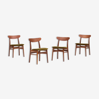 Ensemble de 4 chaises à manger par Farstrup, Danemark 1960