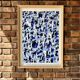 Art print, limited edition - Reproduction of a watercolor in Indian ink by the artist A. Alves