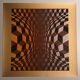Planche Victor Vasarely – "Structure Universelle de l'Hexagone" – Op A