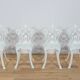 Art Nouveau Aluminum Garden Chairs, 1950s, United Knigdom, Set of 5