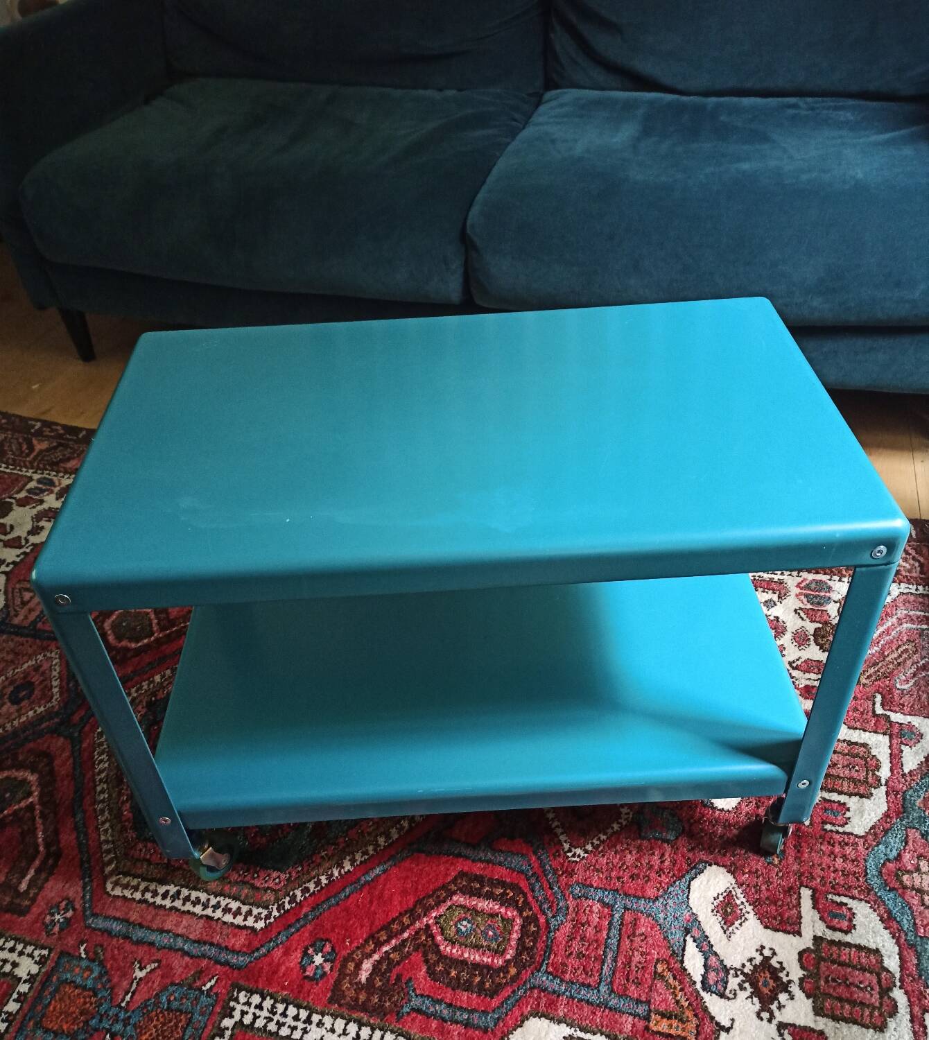 Blue metal coffee table Ikea PS 2012