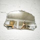Art deco beveled mirror 65 x 42cm