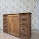 Renovated oak notary's office furniture.