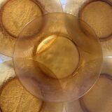 Amber GLASS PLATES 70s