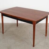 Walnut table, Danish design, 1970s, manufactured in Denmark