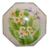 Decorative plate 'flowers' Maison Chaumette (Paris) vintage 80s. new.
