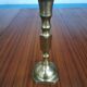 Duo of brass candle holders