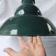 Chandelier enamelled sheet metal