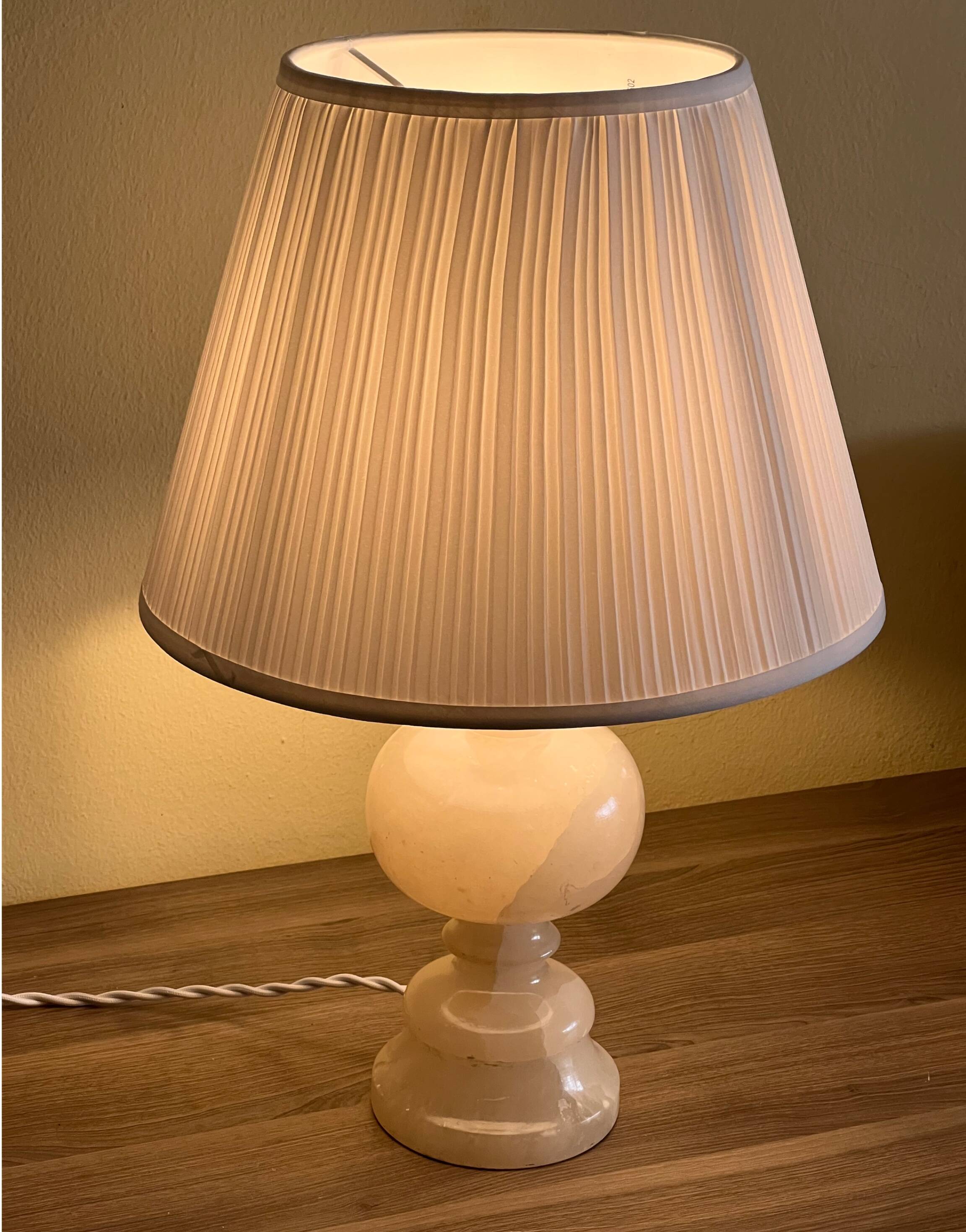 Vintage Alabaster Table Lamp, France, 1950s