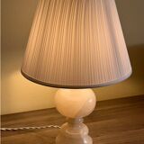 Vintage Alabaster Table Lamp, France, 1950s