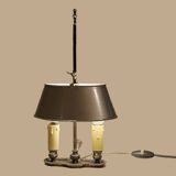 Lampe bouillotte argentée