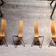 Series of 4 Chairs by Pietro Arosio for Airon 1980