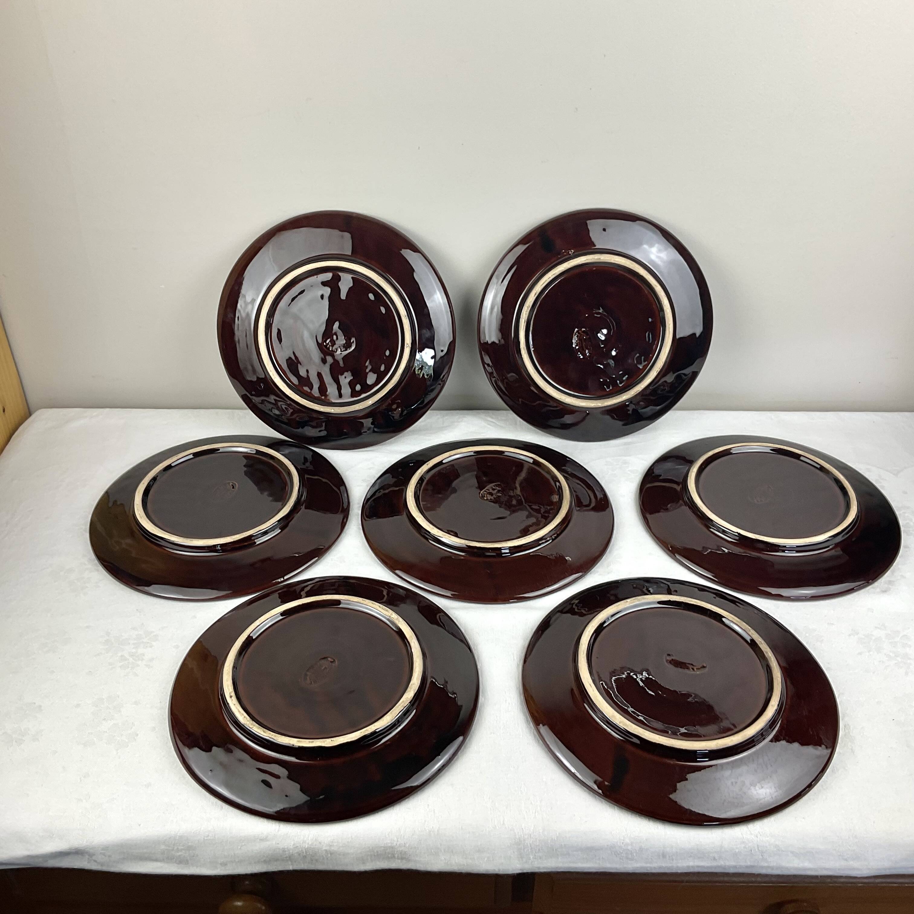 Vallauris Marius Giuge Compartment Plates