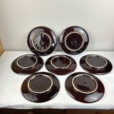 Assiettes à compartiments Vallauris Marius Giuge