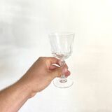 Red wine glasses - Cristal d'arques - Auteuil model - vintage