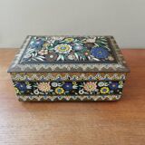 Vintage painted metal box