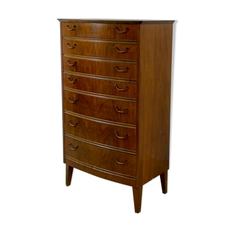 Danish tallboy chest of drawers Kvalitet mobelfabrik brdr. 1940s