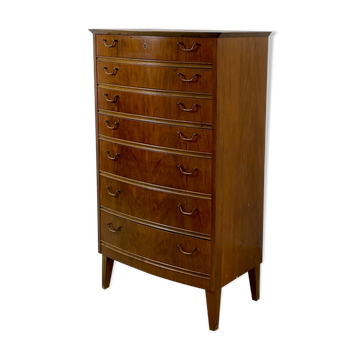 Danish tallboy chest of drawers Kvalitet mobelfabrik brdr. 1940s
