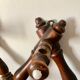 Folding wall coat rack XIXth