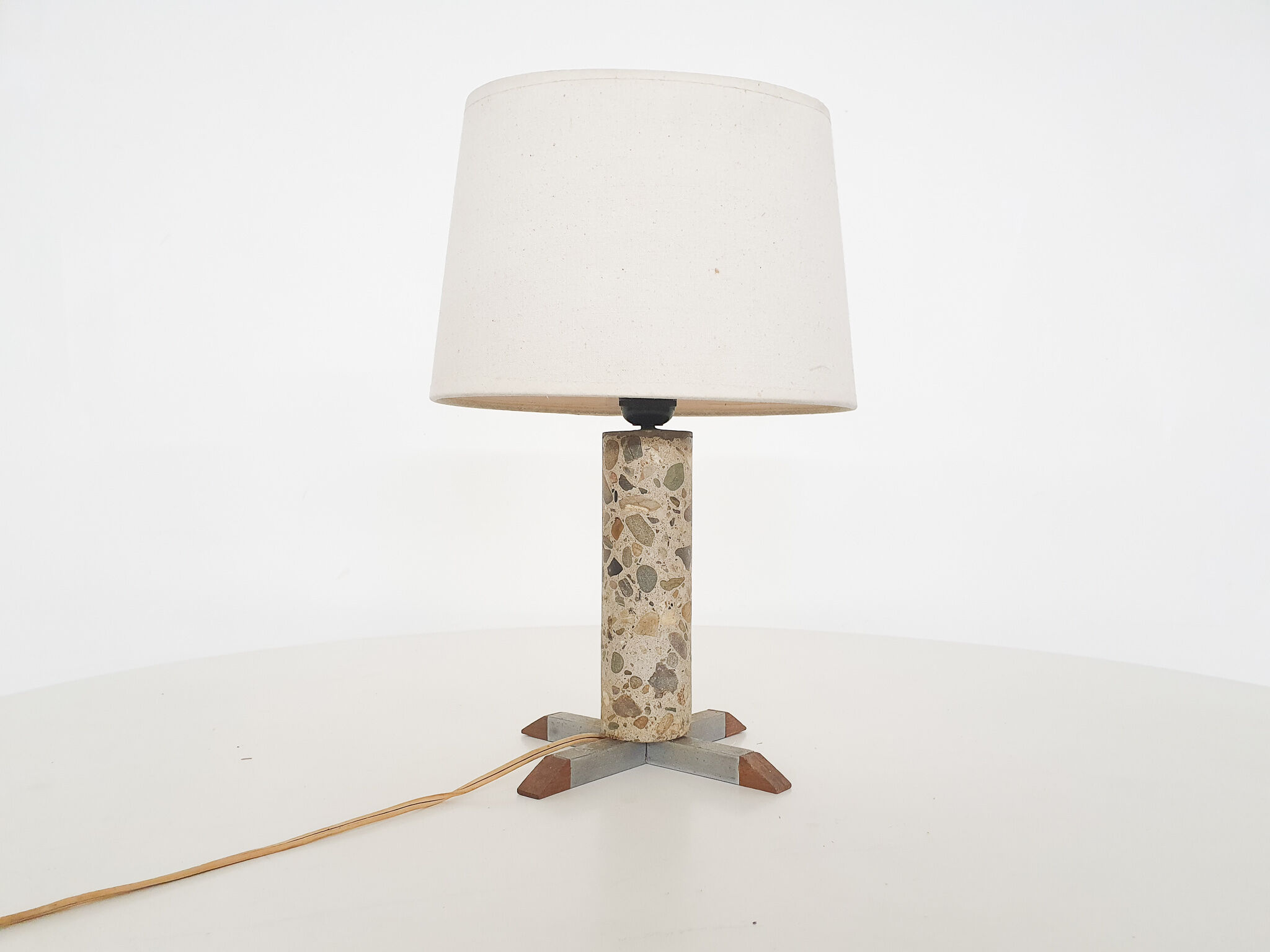 Stone table light, France, 1960's