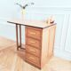 Renovated vintage reversible desk, 1950s-60s.