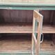 Ancien buffet vitré en teck birman